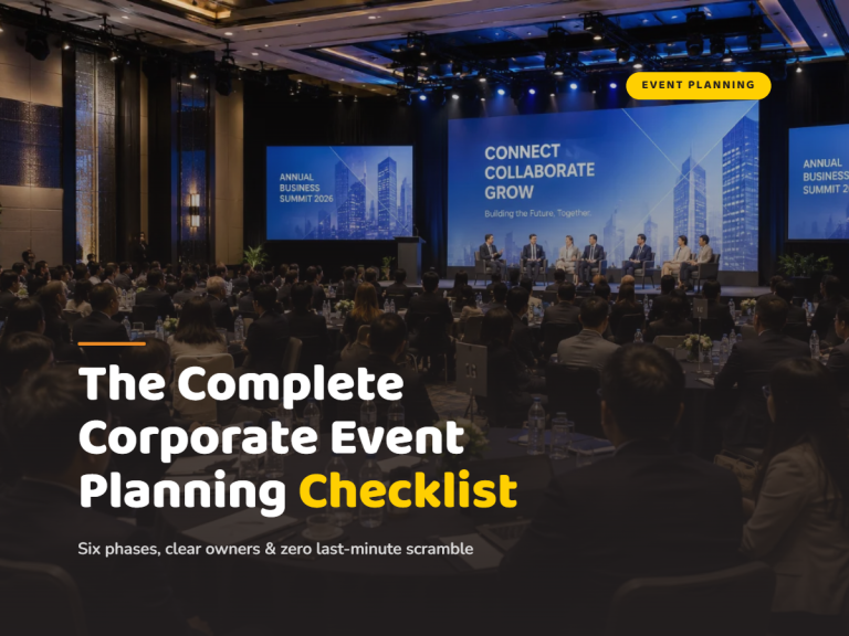 Corporate Event Planning Checklist for Busy Teams